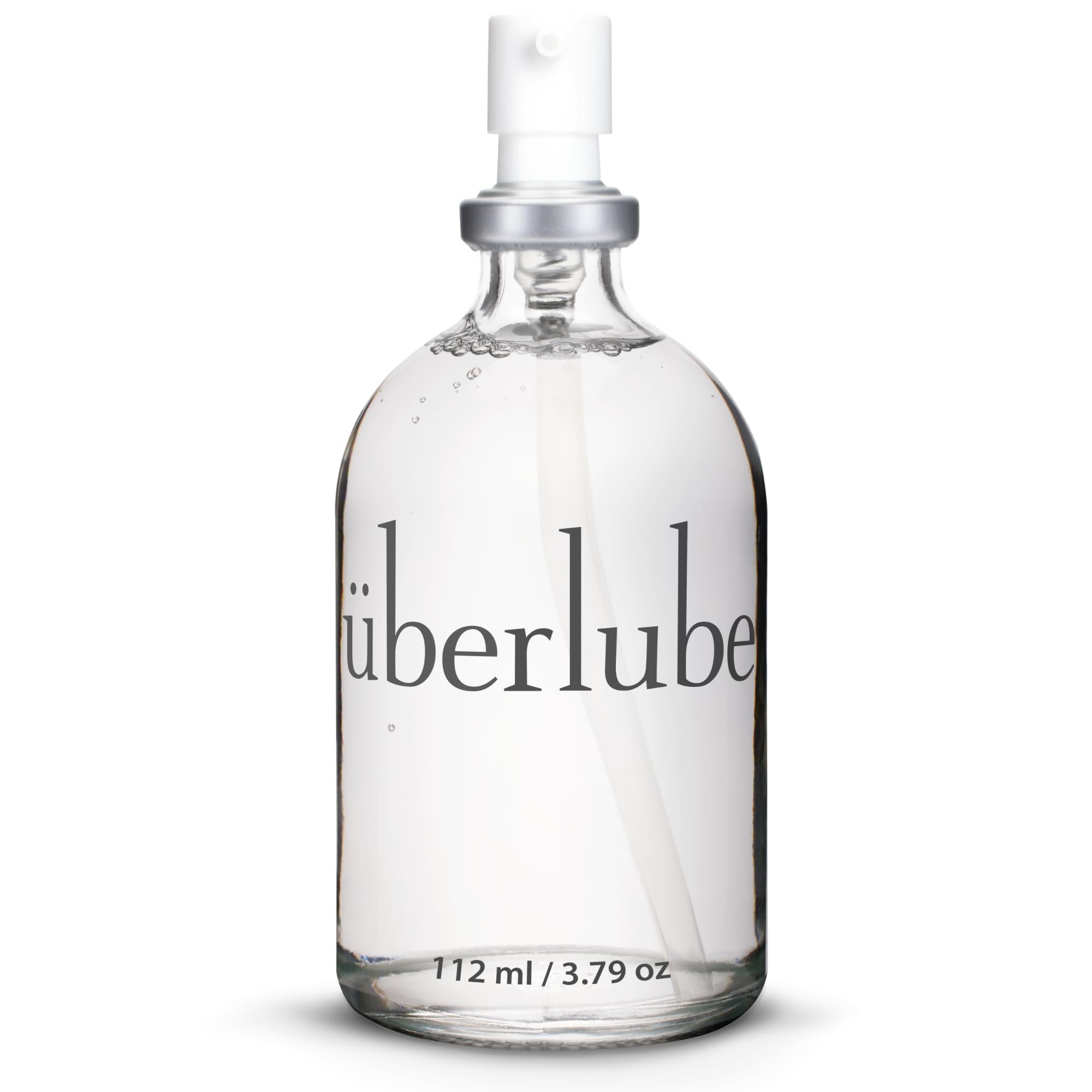 Überlube Luxury Lubricant | Latex-Safe Natural Silicone Lube with Vitamin E | Unscented, Flavorless, Zero Residue, Works Underwater - 112ml