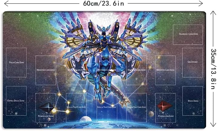New Board Game Playmat Drytron TCG CCG Trading Card Game Mat with Zones + Free Bag (ZD039-305-A)