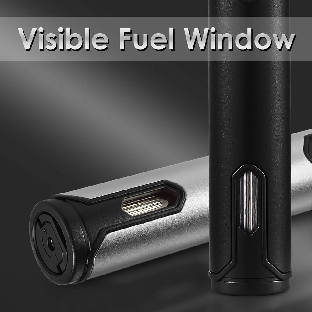 5 Pack Butane Torch Lighter, Urgrette 6-inch Refillable Pen Lighter Pencil Torch Lighter Adjustable Jet Flame Butane Lighter for Grill BBQ Candle Camping (Gas Not Included)