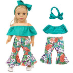 ZQDOLL 19 pcs American Doll Clothes Gift for 18 inch Doll Clothes and Accessories, Including 10 Complete Sets of Clothing