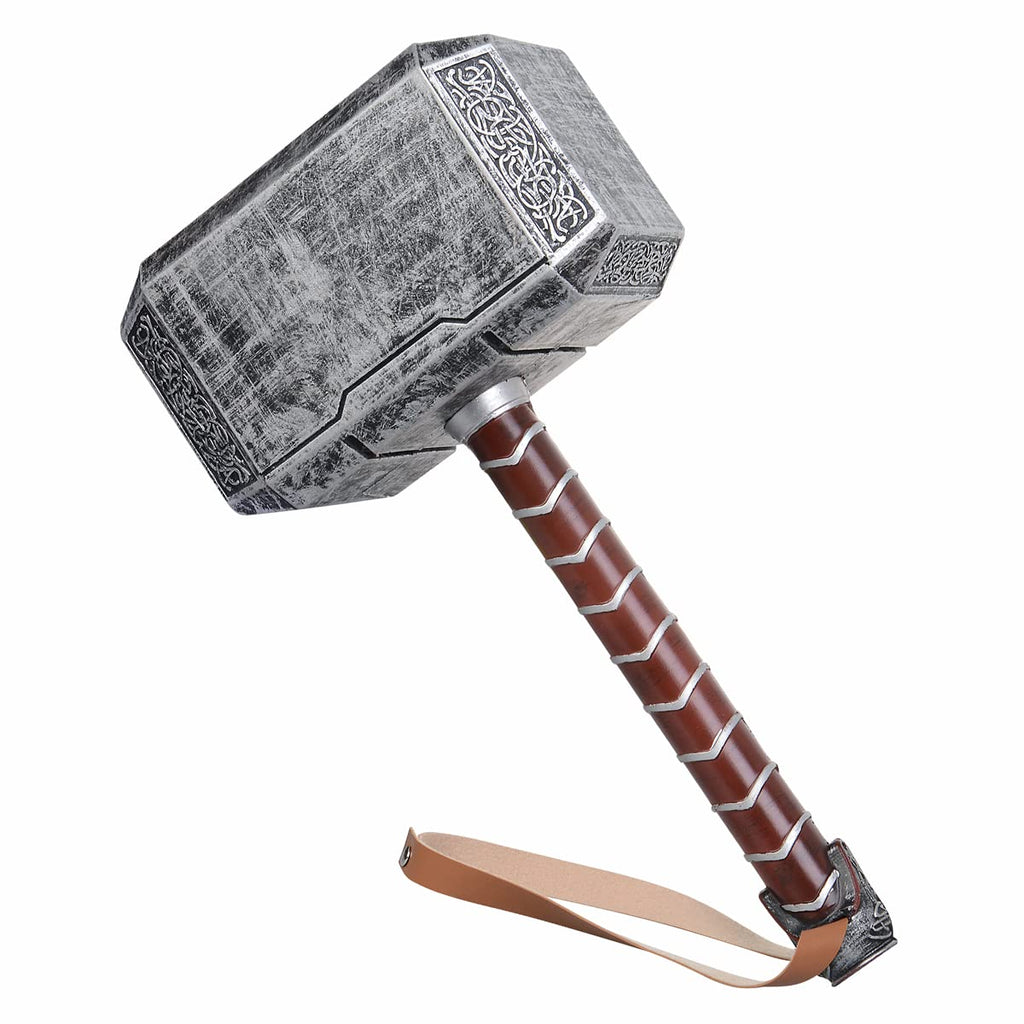 CoserWorld Halloween Hammer Cosplay Weapons, PU Battle Foam Axe Great for LARP Birthdays Gift