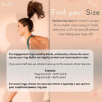 BUFFR Silicone Ring Protector – Wedding Ring Guard (White, Size 7)