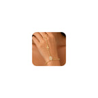 Gold Rosary Hand Chain Bracelet - 14K Gold Plated Virgin Mary Cross Ring Bracelets,Dainty Non Tarnish Golden Hand Chains Rosarios Catolicos Jewelry,Religious Rosary Beads Hand Bracelet Gift for Women