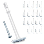 Heavy Duty Drywall Anchor Bolts with 1/4"-20 Fastener Suitable for TV Mounting Hollow Wall Anchor Bolt Screw Kit Supports Up to 270 lbs Each on 1/2 Inch Drywall Pack of 20