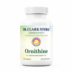 Dr Clark Ornithine Dietary Supplement 500mg, 100 Gelatin Capsules, Pure Amino Acid Support for Natural Sleep Aid, Promotes Protein Metabolism, Cleansing and Detoxification, Non-GMO & Gluten Free