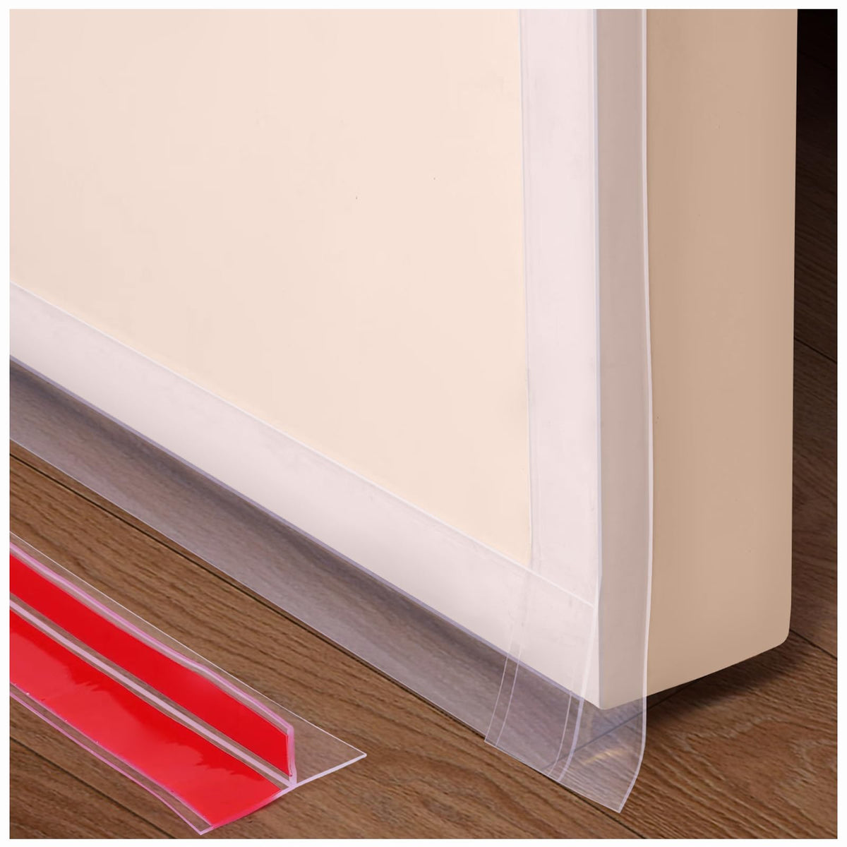 Benory 20Ft T-Shaped Silicone Weather Stripping Seal, Door Seal Tape for Doors and Windows, Blocks Cold Drafts and Reduces Noise