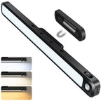 Ferswe 3W Motion Sensor Magnetic Light Bar,Eye-Friendly Rechargeable Closet Lights with Battery Display,2000mAh Vanity Lights for Mirror, Rechargeable Light Bar for Cabinet, Closet, Bathroom and Desk