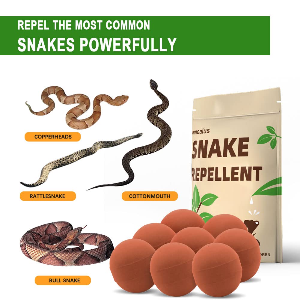 Whemoalus Snake Repellent for Outdoors Pet Safe, Snake Away Repellent for Outdoors, 8-Pack Snake Repellent for Yard, Rattlesnake Repellent for Home, for Yard Garden