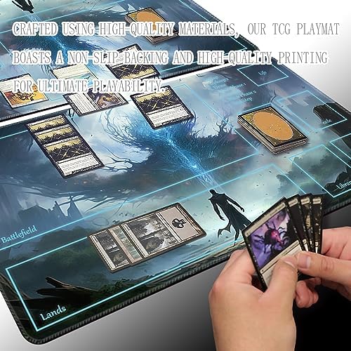 MTG Playmat - Non-Slip Backing Printing, Ideal for Card Game Enthusiasts TCG Playmat (Divine Summon-Deck)