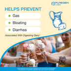 Puregen Labs Dairy Relief Natural Fast Acting Lactase Enzyme 3000 FCC, Lactose Intolerance Pills | 2 Pack - 180 Caplets Total
