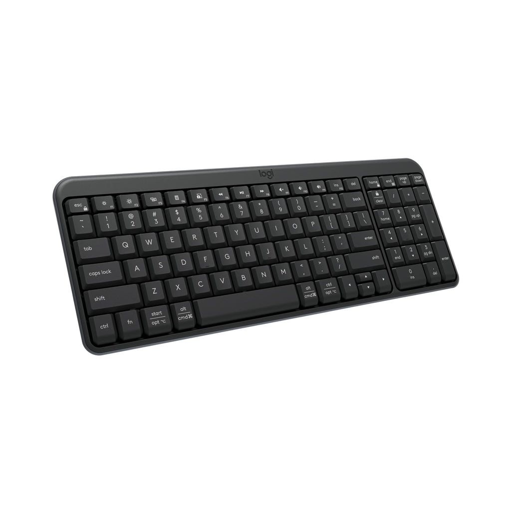 Logitech K250 Compact Wireless Bluetooth Keyboard with Number Pad, Graphite