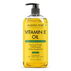 Majestic Pure Oil - 100% Pure and Natural- Cold Pressed & Hexane Free Natural Hair Growth Oil for Eyelashes, Eyebrows, Skin, Body, Face, Nails & Scalp - Vitamin E Oil 8 Fl Oz