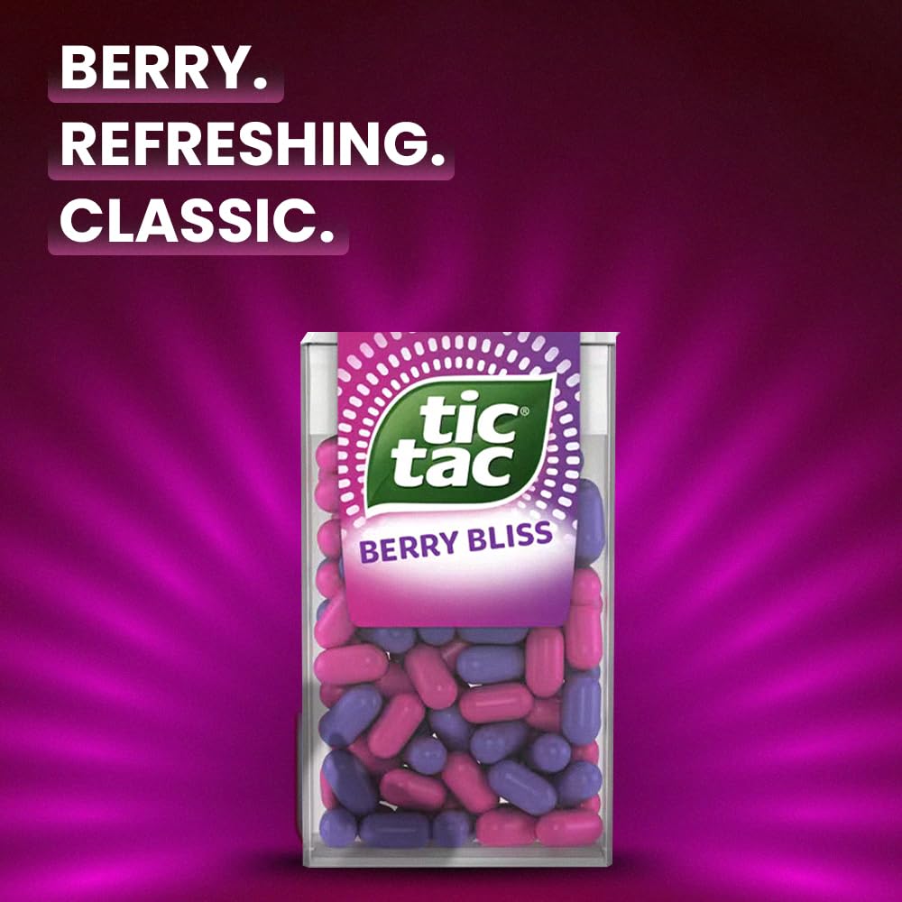 24 Berry Bliss Tic Tac Mint sweets For Little Moments of Refreshment - Sold By VR Angel