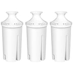 Fil-Fresh 3-Pack Water Filter Replacements for Brita Water Pitchers and Dispensers, NSF 53&42 Certified to Reduce Cadmium, Mercury, Copper, Zinc, BPA free, Lasts 2 Months or 40 Gallons