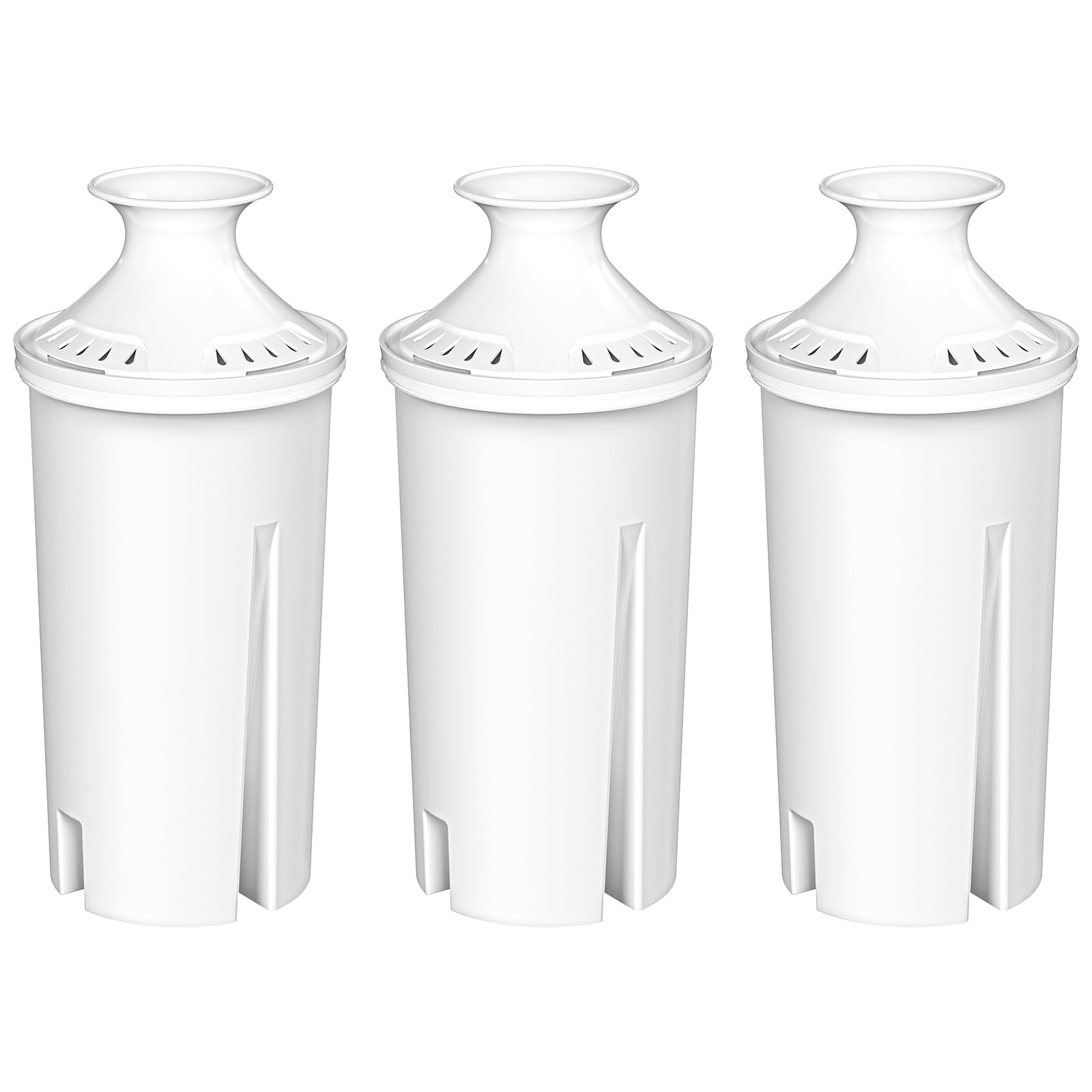 Fil-Fresh 3-Pack Water Filter Replacements for Brita Water Pitchers and Dispensers, NSF 53&42 Certified to Reduce Cadmium, Mercury, Copper, Zinc, BPA free, Lasts 2 Months or 40 Gallons
