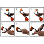 Plant Tying Machine Tool,Vegetable Gardening Tools with 10000pcs Staples 20 Rolls Tape and Replacement Blade for Grapes,Raspberries,Tomatoes,and Vining Gardening Tying Tool(Orange)