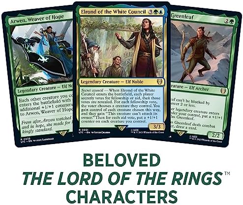 Magic: The Gathering The Lord of The Rings: Tales of Middle-Earth Commander Deck 3 + Collector Booster Sample Pack