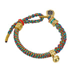 Buddha Stones Tibetan Blessed Wealth Charm Rope Bracelet, Includes Gift Box
