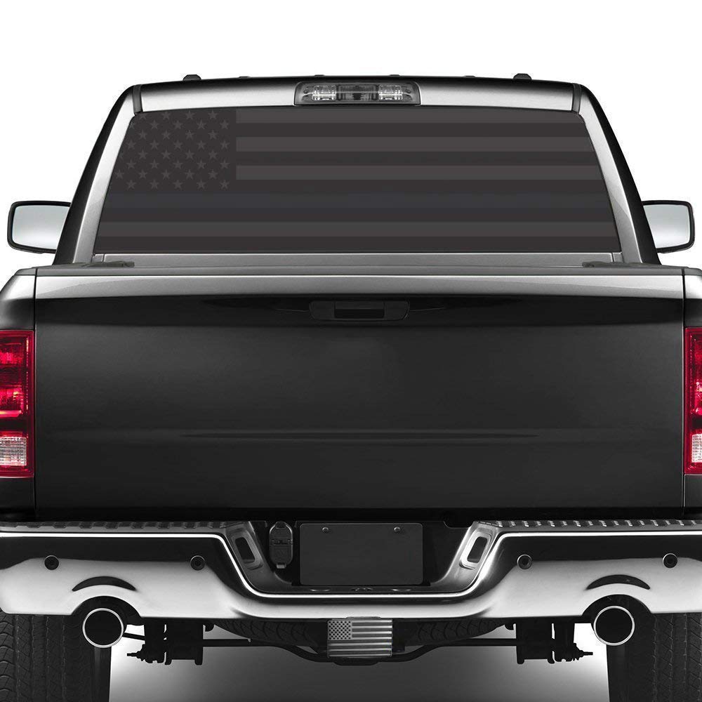 USA American Flag Metal Trailer Hitch Cover with Locking Pin (Fits 2" Receivers, Black)