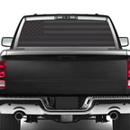 USA American Flag Metal Trailer Hitch Cover with Locking Pin (Fits 2" Receivers, Black)