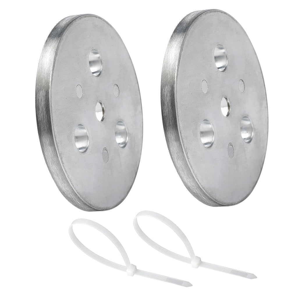 Nayciiy Pool Skimmer Weight Zinc Anode Plate with Plastic Ties Zinc Plate Into Your Skimmer Basket Skimmer Deck Cover Plate Anti Corrosion and Electrolysis (2)
