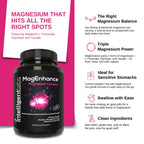 Intelligent Labs MagEnhance Magtein Magnesium Complex Supplement L-Threonate with Magnesium Glycinate and Taurate, 90 Capsules