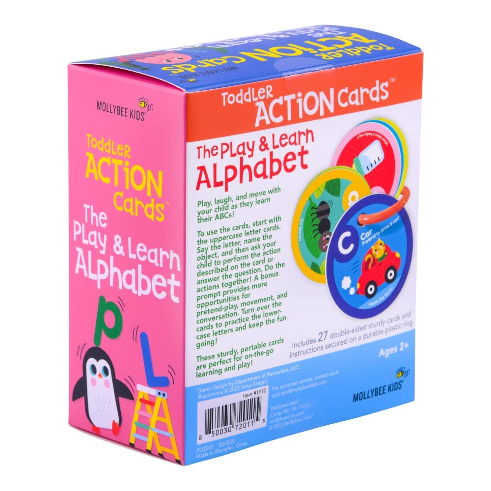 MOLLYBEE KIDS Preschool Activity Cards (Alphabet)