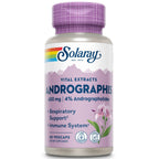 SOLARAY Andrographis 600mg - Immune Support Supplement, Respiratory Support for Men and Women - 4% Andrographolides Per Serving - Vegan, Lab Verified, 60-Day Guarantee - 30 Servings, 60 Veg Caps