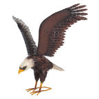 chisheen Bald Eagle Statue Outdoor Garden Sculpture Metal Yard Art Lawn Decorations,Large Eagle Figurines and Statues