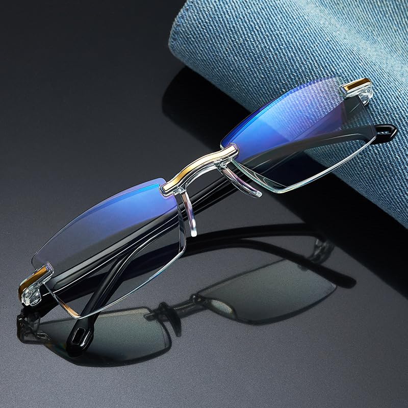 ONWSS Auto Focus Glasses Self Adjusting,Intelligent Auto Focus Glasses,Self Adjusting Eyeglasses For Women Men (2PCS)