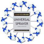 Gold Standard - Universal Trigger Sprayer, Spray Bottle Nozzle Replacement, Ergonomic Spray Nozzle for Bottles, Fits 32oz Plastic Spray Bottles for Cleaning Solutions, 12-Pack Spray Trigger Handle