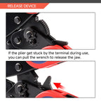 HKS Crimping Tool for Solar PV Cable Connectors - Ratcheting Wire Crimpers - AWG 14-8 (2.5-10mm²) - Ratchet Terminal Crimper - Electrical Crimping Tool