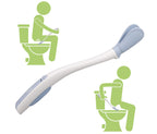 Juvo Toilet Aid - Personal Bottom Wiping Tool, Bathroom Mobility Aid for Disabled, Elderly, and Surgery Recovery - 18" long wand with hygienic cover