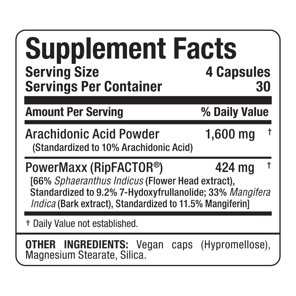 ALLMAX Essentials Arachidonic Acid+ - 120 Capsules - Increases Strength & Improves Endurance - Gluten Free - 30 Servings