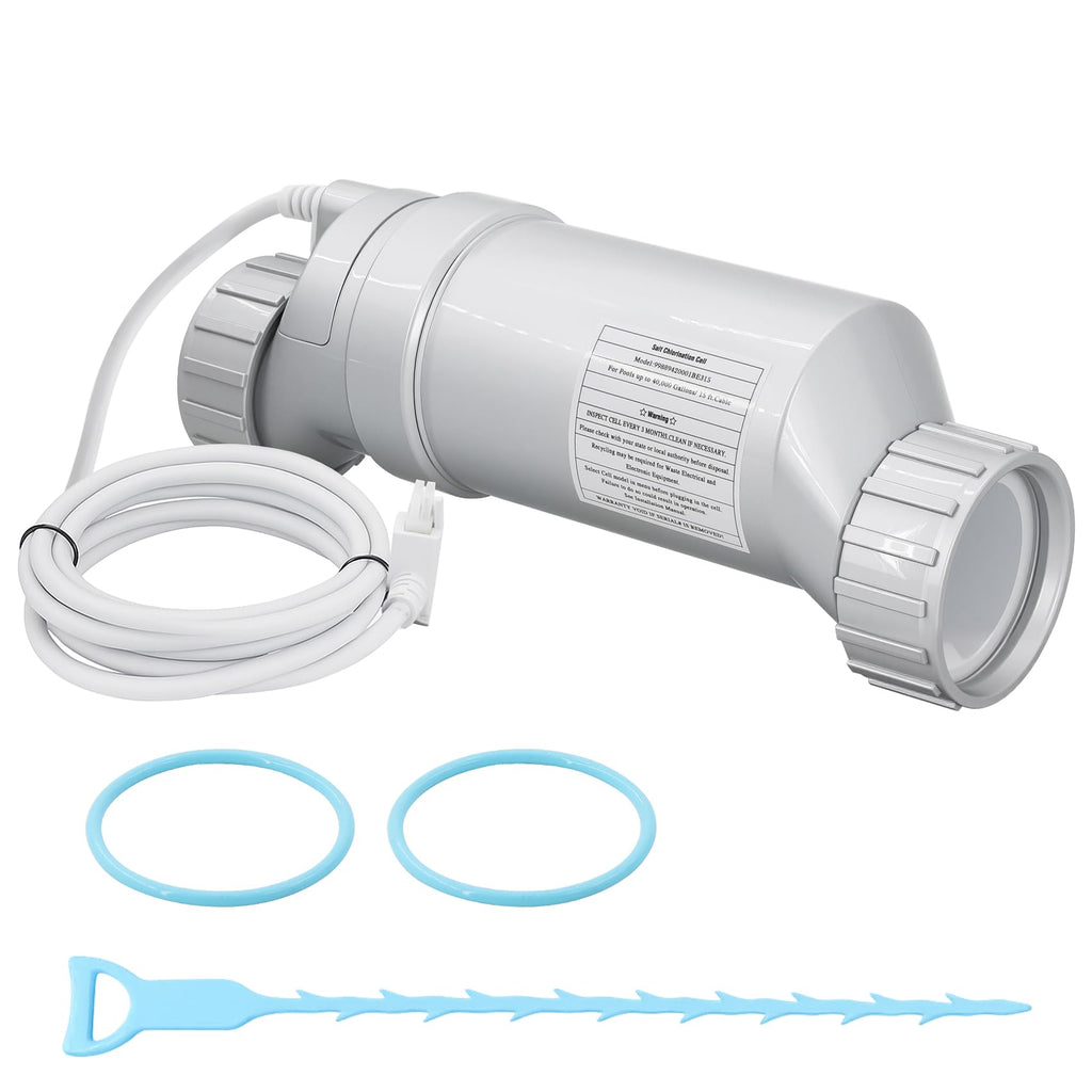 Salt Cell Replacement for Hayward T-Cell-5 – 3+ Year Titanium Core, Cuts Chlorine Costs Up to 56%, Compatible with AquaRite/AquaTrol/ProLogic/AQ-Logic Firmware 1.50+, 20,000 Gallon Pools
