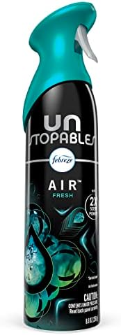 Febreze Air Mist Air Freshener Spray, Odor-Fighting Room Spray, Air Fresheners for Home and Bathroom and Kitchen, Aerosol Can, Unstopables Fresh Scent, 8.8oz, 1 Count