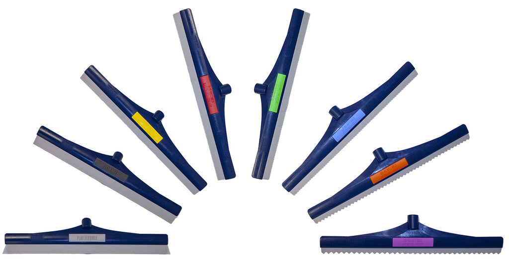 Midwest Rake 18" SpeedSqueegee, 40-45 Mil – Polymer Frame, Color Coded, Epoxy & Urethane Flooring Tool – SKU 47768