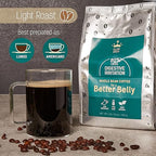 Glorybrew Low Acid Whole Bean Coffee 1 lb I Light Roast Coffee Beans I For Sensitive Stomachs - Less Irritation I Unique Screw Cap for Fresh Coffee I 100% Natural