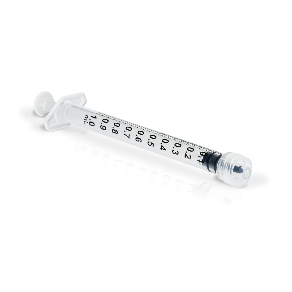 ONE-CARE Luer-Lock Syringe, 1 mL, 100 Count, Blister-Packed