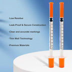 30 Pack U-100 1ml 31G 5/16 Inch (8mm) Syringes with Needle