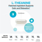XYMOGEN L-Theanine - 400 mg as Suntheanine - Relaxation, Focus & Stress Support - Amino Acid Supplement - Non-Drowsy - Vegetarian, Non-GMO & Gluten Free - 120 Capsules