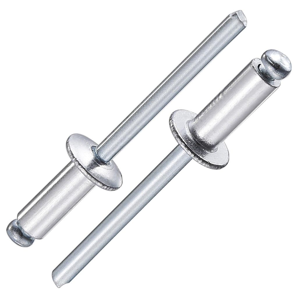 Wensilon (Pcs) 5/32"x3/8" White Aluminum blind pro Rivets,White Aluminum Grip and Steel Mandrel
