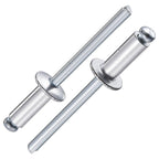 Wensilon (Pcs) 5/32"x3/8" White Aluminum blind pro Rivets,White Aluminum Grip and Steel Mandrel