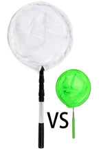 RESTCLOUD Large Insect and Butterfly Net with 14" Ring, 32" Net Depth, Extendable Handle to 36 Inches