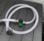 3/4" ID x 1" OD - 10 Ft High Pressure Braided Clear PVC Vinyl Tubing Flexible Tube, Heavy Duty Reinforced Hose Tubing
