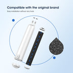 GLACIER FRESH Compatible with 4396841 Refrigerator Water Filter, EDR3RXD1, KAD3RXD1, WHR3RXD1, 4396841, 4396710, Filter 3, 46-9083,46-9030 Refrigerator Water Filter & w10311524 Air Filter, 2+3 Packs