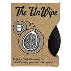 The UnWipe – Textured, Portable, Septic-Safe Tush Cleaning Instead of Flushable or Baby Wipes, Black LE