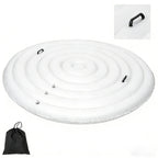 Inflatable Hot Tub Cover Round Replacement All Saluspa Intex Spa Covers Insert One Size Fits All Insulated Thermal Energy Saving Hot Tub Lid Replacement Used for Rain-Proof Snow-Proof （with Handle）