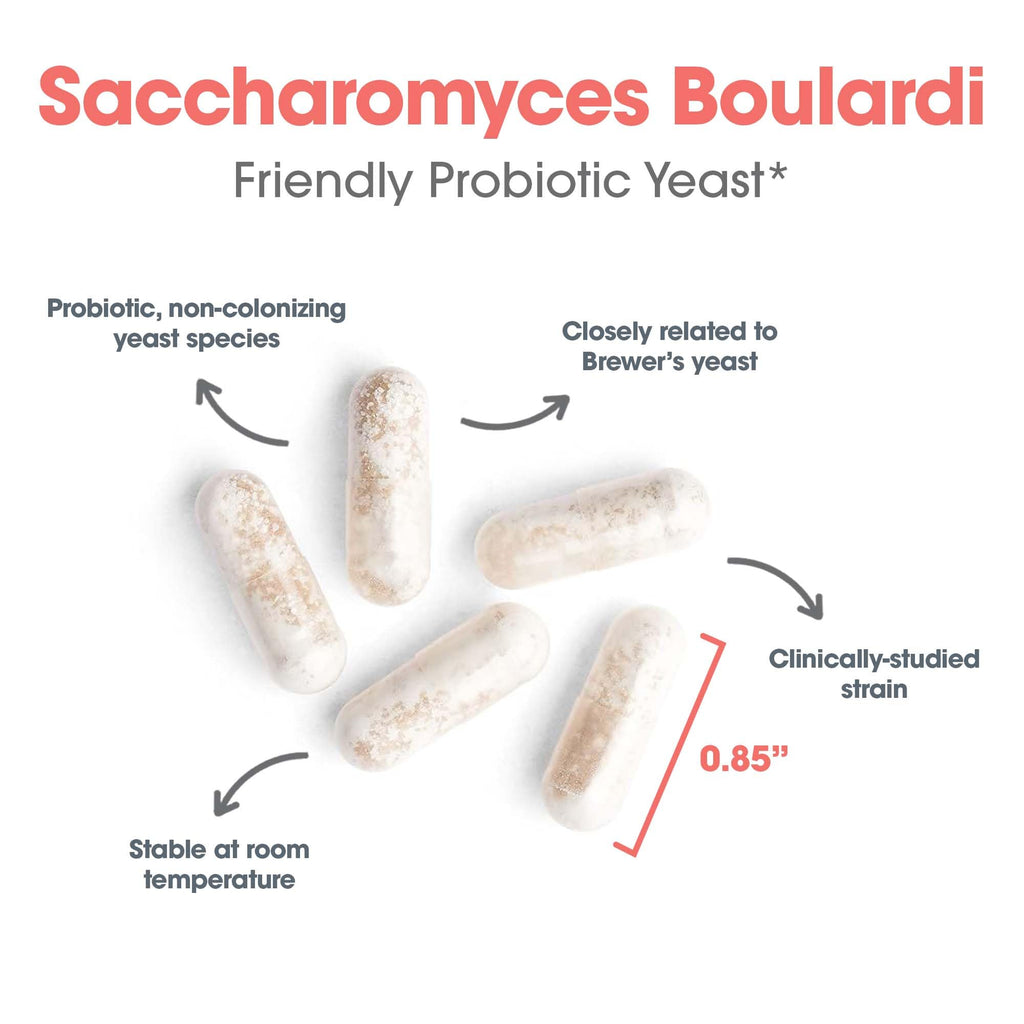 ARG Essential-Biotic Saccharomyces Boulardii - 9 Billion CFU Probiotic Yeast - Gastrointestinal Balance & Immune Function Support - Vegetarian - 20 Servings - 60 Capsules
