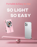 Lecran Digital Camera, FHD 1080P Point and Shoot Camera for Kids Teens Pink